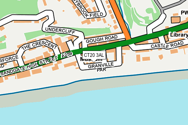 CT20 3AL map - OS OpenMap – Local (Ordnance Survey)