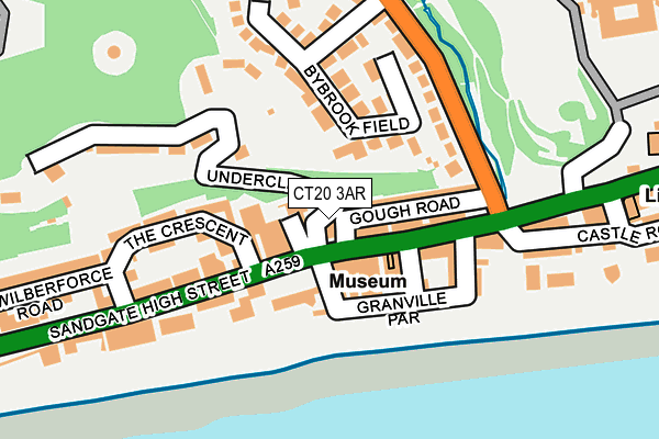 CT20 3AR map - OS OpenMap – Local (Ordnance Survey)