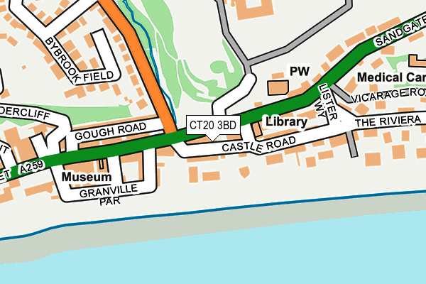 CT20 3BD map - OS OpenMap – Local (Ordnance Survey)