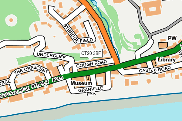CT20 3BF map - OS OpenMap – Local (Ordnance Survey)