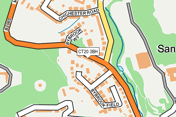 CT20 3BH map - OS OpenMap – Local (Ordnance Survey)