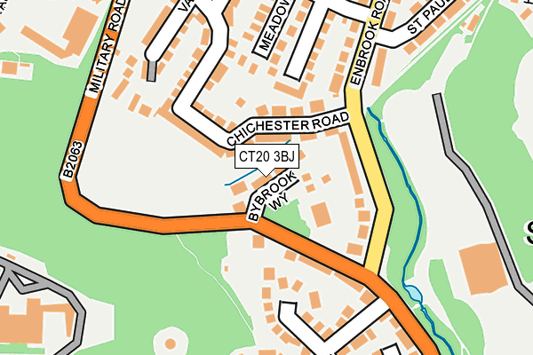 CT20 3BJ map - OS OpenMap – Local (Ordnance Survey)