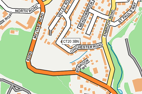 CT20 3BN map - OS OpenMap – Local (Ordnance Survey)