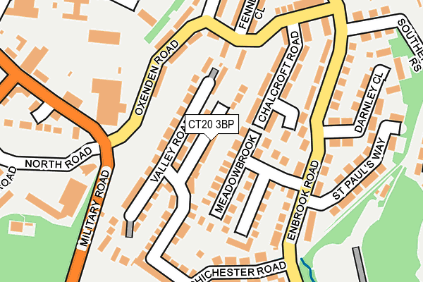 CT20 3BP map - OS OpenMap – Local (Ordnance Survey)