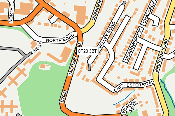 CT20 3BT map - OS OpenMap – Local (Ordnance Survey)