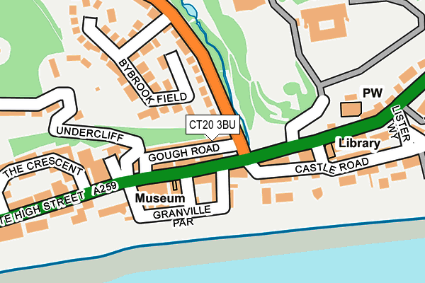 CT20 3BU map - OS OpenMap – Local (Ordnance Survey)