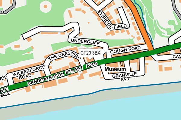 CT20 3BX map - OS OpenMap – Local (Ordnance Survey)