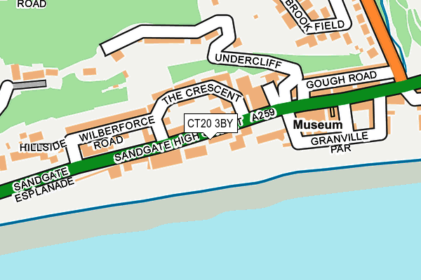 Map of GRACE HILL (FOLKESTONE) MANAGEMENT COMPANY LTD at local scale
