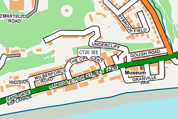 CT20 3EE map - OS OpenMap – Local (Ordnance Survey)