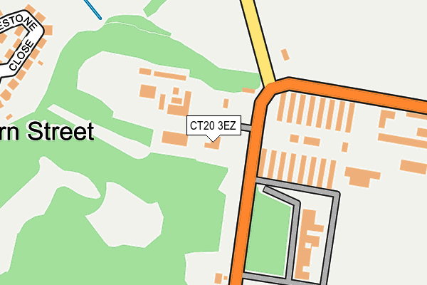 CT20 3EZ map - OS OpenMap – Local (Ordnance Survey)