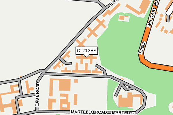 CT20 3HF map - OS OpenMap – Local (Ordnance Survey)