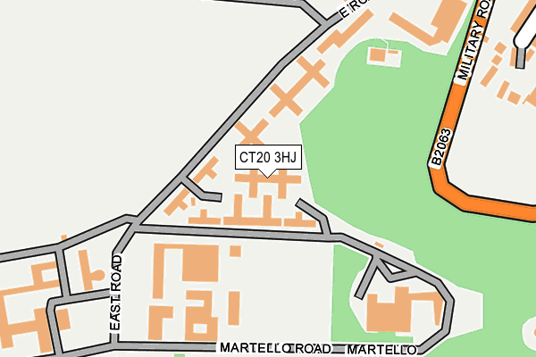 CT20 3HJ map - OS OpenMap – Local (Ordnance Survey)