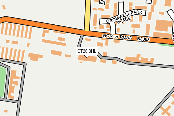 CT20 3HL map - OS OpenMap – Local (Ordnance Survey)
