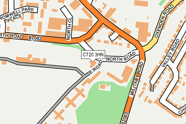 CT20 3HN map - OS OpenMap – Local (Ordnance Survey)