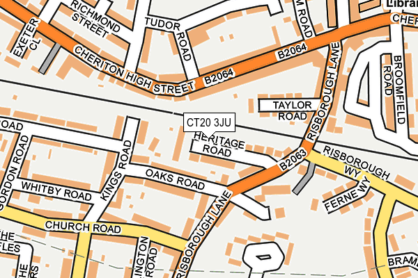 CT20 3JU map - OS OpenMap – Local (Ordnance Survey)