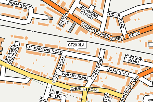 CT20 3LA map - OS OpenMap – Local (Ordnance Survey)