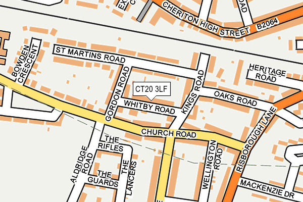 CT20 3LF map - OS OpenMap – Local (Ordnance Survey)