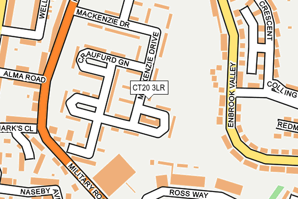CT20 3LR map - OS OpenMap – Local (Ordnance Survey)