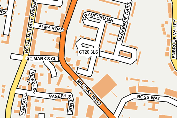 CT20 3LS map - OS OpenMap – Local (Ordnance Survey)