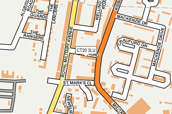 CT20 3LU map - OS OpenMap – Local (Ordnance Survey)