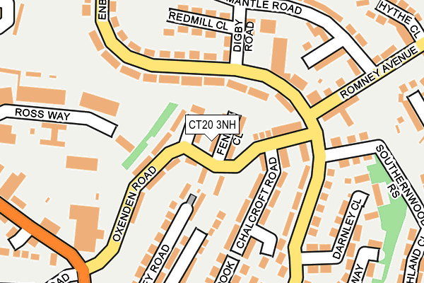 CT20 3NH map - OS OpenMap – Local (Ordnance Survey)