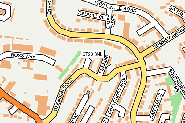 CT20 3NL map - OS OpenMap – Local (Ordnance Survey)