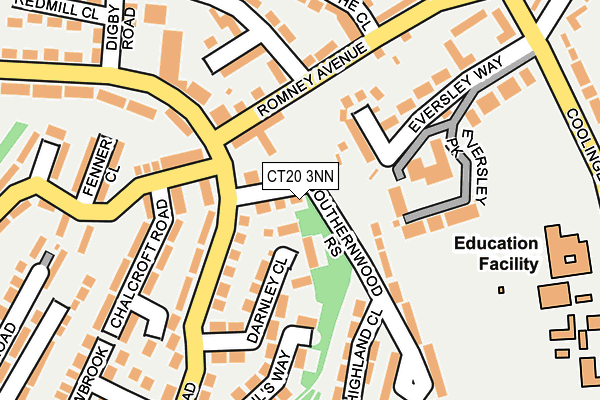 CT20 3NN map - OS OpenMap – Local (Ordnance Survey)