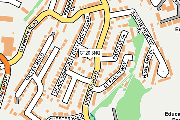 CT20 3NQ map - OS OpenMap – Local (Ordnance Survey)