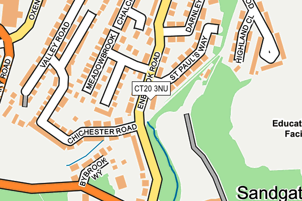 CT20 3NU map - OS OpenMap – Local (Ordnance Survey)