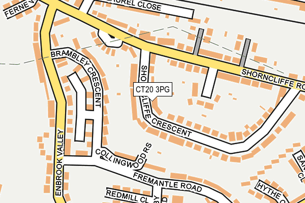 CT20 3PG map - OS OpenMap – Local (Ordnance Survey)