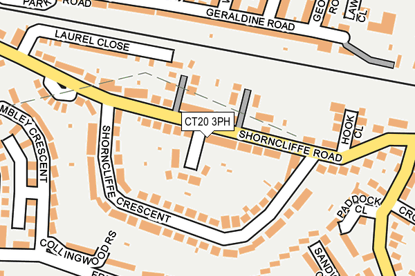 CT20 3PH map - OS OpenMap – Local (Ordnance Survey)