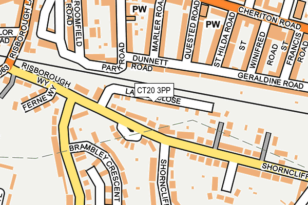 CT20 3PP map - OS OpenMap – Local (Ordnance Survey)