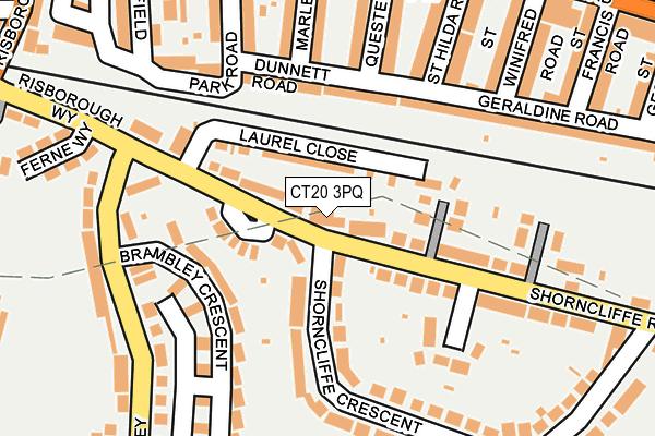 CT20 3PQ map - OS OpenMap – Local (Ordnance Survey)