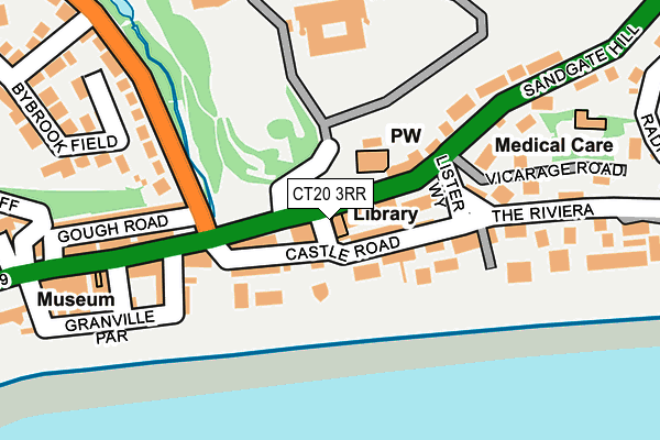 CT20 3RR map - OS OpenMap – Local (Ordnance Survey)