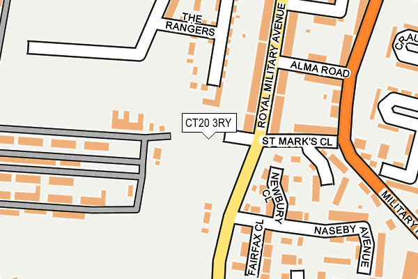 CT20 3RY map - OS OpenMap – Local (Ordnance Survey)