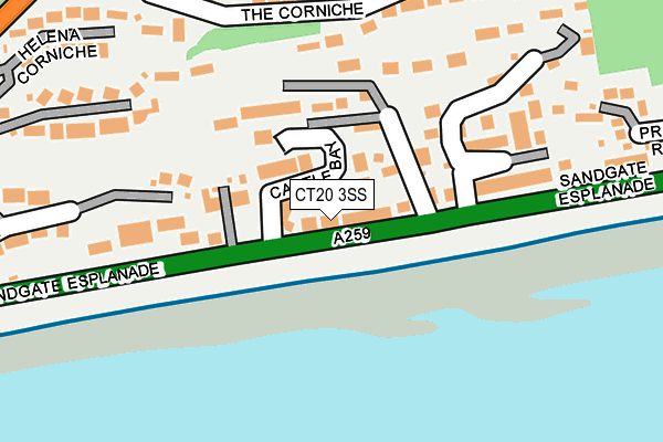 CT20 3SS map - OS OpenMap – Local (Ordnance Survey)