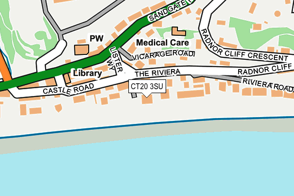 CT20 3SU map - OS OpenMap – Local (Ordnance Survey)