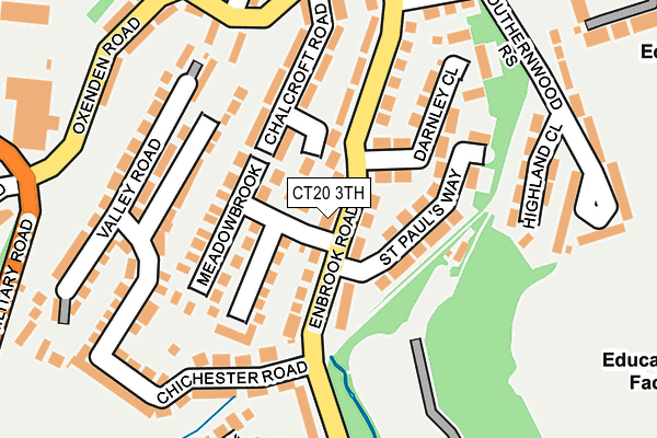 CT20 3TH map - OS OpenMap – Local (Ordnance Survey)