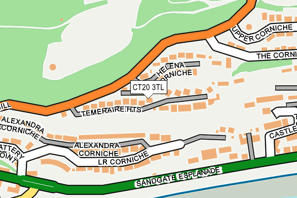 CT20 3TL map - OS OpenMap – Local (Ordnance Survey)