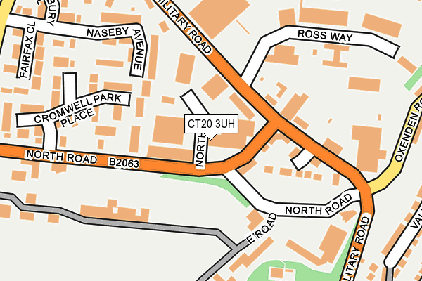 CT20 3UH map - OS OpenMap – Local (Ordnance Survey)