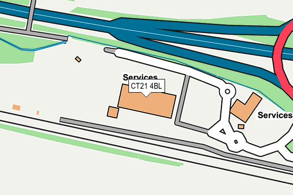 CT21 4BL map - OS OpenMap – Local (Ordnance Survey)