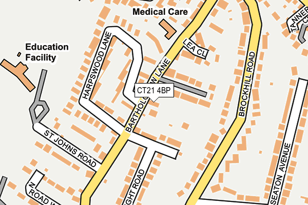 CT21 4BP map - OS OpenMap – Local (Ordnance Survey)