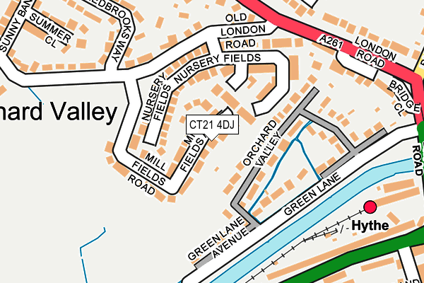 CT21 4DJ map - OS OpenMap – Local (Ordnance Survey)