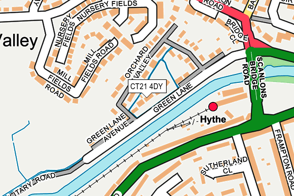 CT21 4DY map - OS OpenMap – Local (Ordnance Survey)