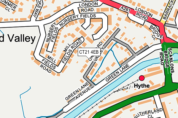 CT21 4EB map - OS OpenMap – Local (Ordnance Survey)