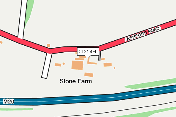 CT21 4EL map - OS OpenMap – Local (Ordnance Survey)
