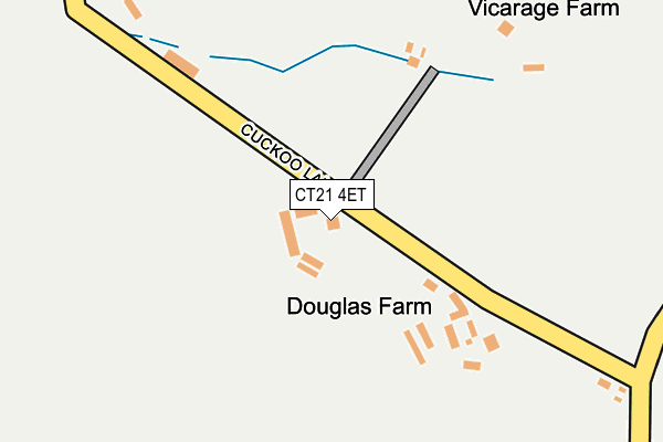 CT21 4ET map - OS OpenMap – Local (Ordnance Survey)