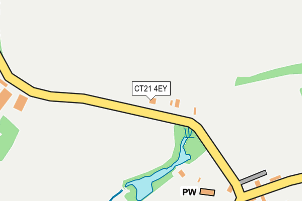 CT21 4EY map - OS OpenMap – Local (Ordnance Survey)