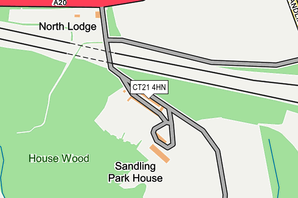 CT21 4HN map - OS OpenMap – Local (Ordnance Survey)