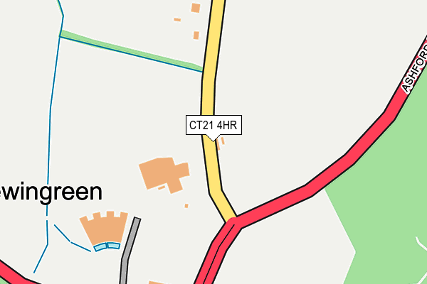 CT21 4HR map - OS OpenMap – Local (Ordnance Survey)